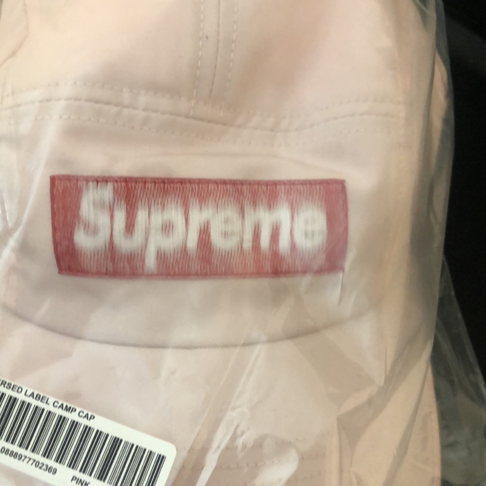 Supreme Reversed Label Camp cap Pink - Picture 3 of 4